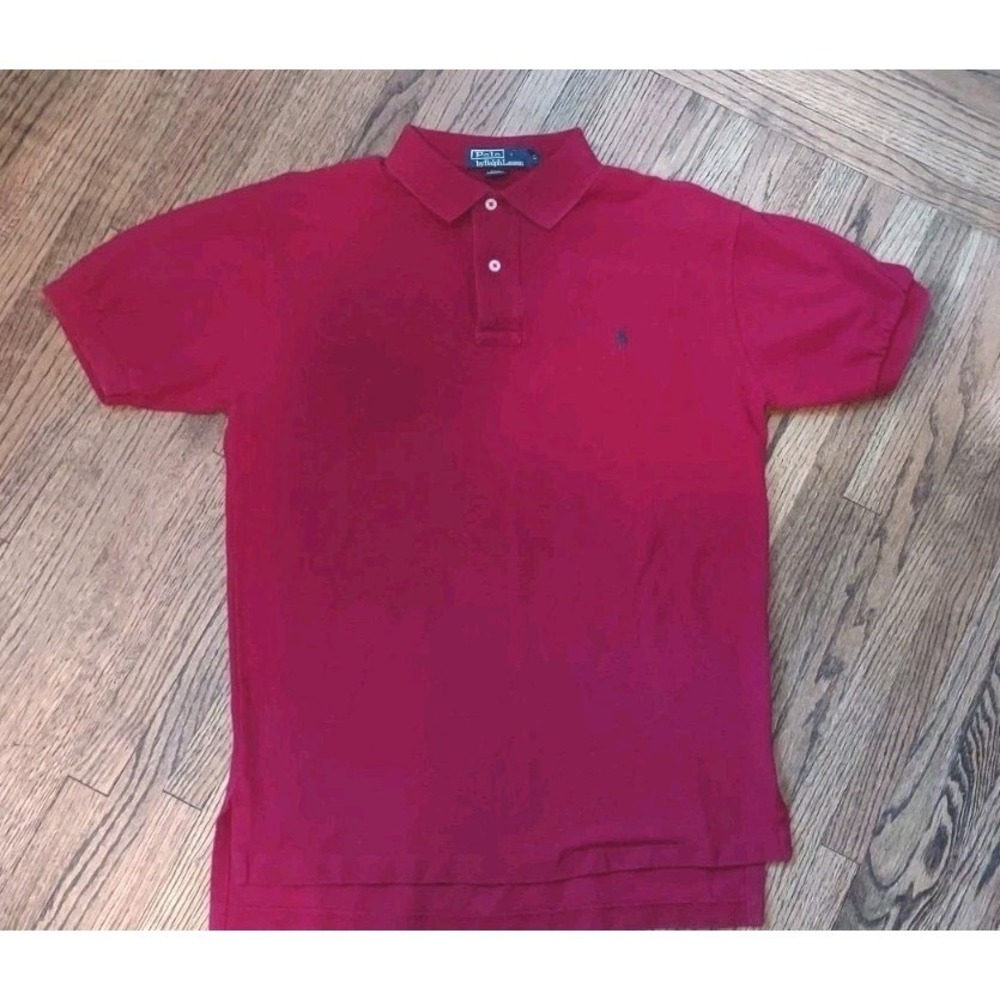 Polo Ralph Lauren Mens Red Short Sleeve Polo Shirt Small Classic Fit Pony Logo